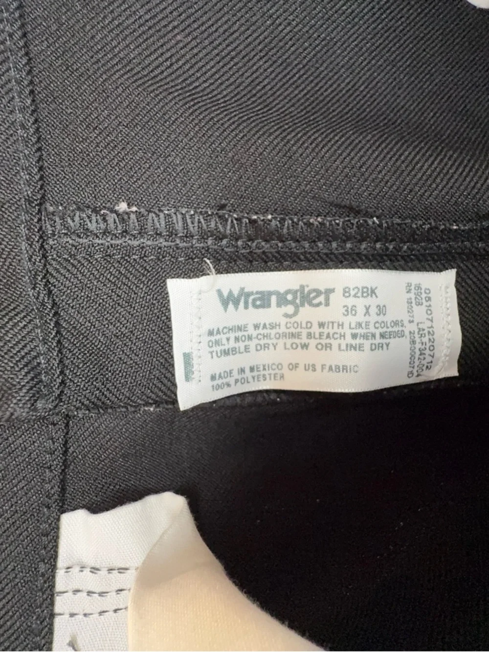 Vintage Wrangler 82BK Black Western Bootcut Jeans Men’s Size 36 x 30